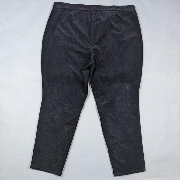 Talbots Woman Black Heritage Corduroy Look Pants - Picture 3 of 7